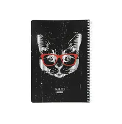 دفتر 80 برگ sam مدل سیمی خط دار فانتزی