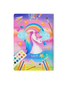 دفتر نقاشی 60 برگ sam مدل سیمی فانتزی