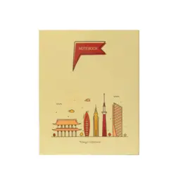 دفتر کلاسوری 100 برگ پاپکو مدل جلد سخت