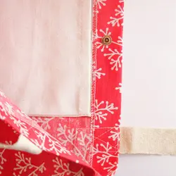 ساک هدیه پارچه ای گوشه مدل شیراز کد 3014 سایز متوسط