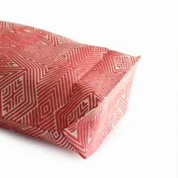 ساک هدیه پارچه ای گوشه مدل آستیگمات صورتی کد 4504 سایز بزرگ