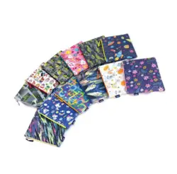 پوشه پارچه ای زیپ دار فانتزی زوم سایز A5 کد 65