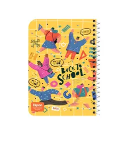 دفتر سیمی 80 برگ جلد پرسی الیپون کد 234