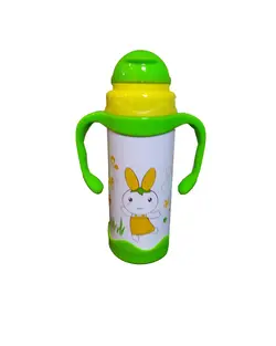 فلاسک 350 میل نی دار طرح خرگوش سبز