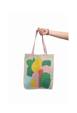 ساک هدیه پارچه ای گوشه مدل پروچیدا کد 23718 سایز بزرگ