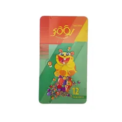 مداد رنگی 12 رنگ مدل جعبه فلزی لوکی کد 3012