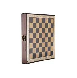 پک 6 بازی (تخته نرد، شطرنج، منچ، مارپله، دوز، چاکرز) چوبی کیف دار دراگون