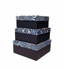 جعبه هدیه سون طرح کاشی کد S9 سایز کوچک