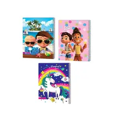 دفتر سیمی 80 برگ جلد طلقی عرش کد 19