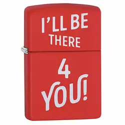 فندک اورجینال بنزینی زیپو مدل Zippo I'LL BE THERE DESIGN