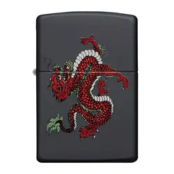 فندک اورجینال بنزینی زیپو مدل Zippo 218 CI412376 RED DRAGON DESIGN