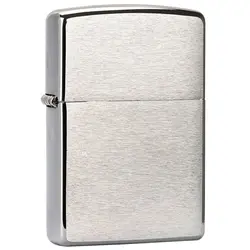 فندک اورجینال بنزینی زیپو مدل Zippo BRUSH FINISH CHROME