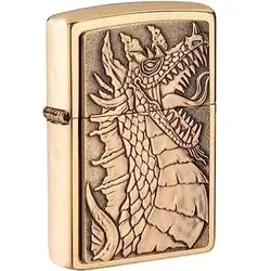 فندک اورجینال بنزینی زیپو مدل Zippo 49297 DRAGON EMBLEM