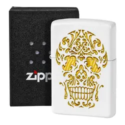 فندک زیپو اصل Zippo 214 Sugar Skull Design کد 48710