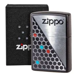 فندک زیپو اصل Zippo 218 Hexagon Design کد 48709