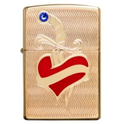 فندک زیپو اصل Zippo HEART AND SWORD DESIGN کد 49303