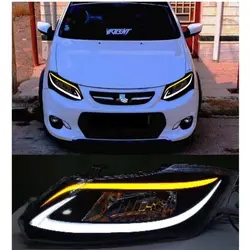 چراغ جلو اسپرت ساینا مدل لکسوس ابرو زرد