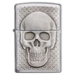 فندک اورجینال بنزینی زیپو مدل Zippo SKULL WITH BRAIN SURPRIS