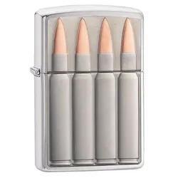 فندک اورجینال بنزینی زیپو مدل Zippo 200 Bullets 29821