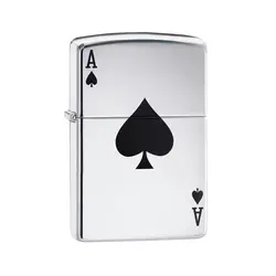 فندک اورجینال بنزینی زیپو مدل Zippo LUCKY ACE