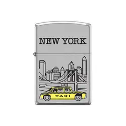 فندک اورجینال بنزینی زیپو مدل Zippo PLANETA NEW YORK | Zudlux.com