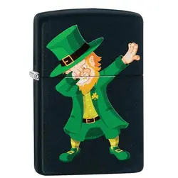 فندک اورجینال بنزینی زیپو مدل Zippo Dabbing Leprechaun Design