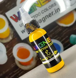رنگ تاتو وگنر زرد مدل Wagner Yellow