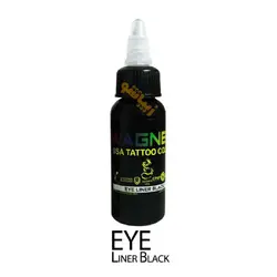رنگ تاتو وگنر خط چشم مشکی مدل Wagner Eye Liner Black