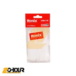 بست کمربندی 10 سانتی متر (2/5*100) بسته 100 عددی رونیکس مدل Ronix RH-9990