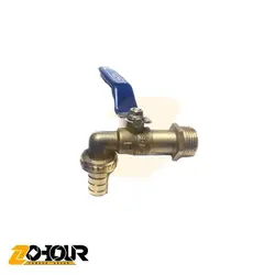 شیر آب دسته گازی برنجی سایز 1/2 اینچ آذین AZIN