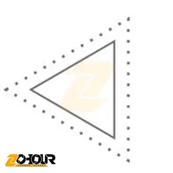 سوهان مهندسی سه گوش سایز 250 میلی متر ایران پتک مدل Iran Potk PB 30253