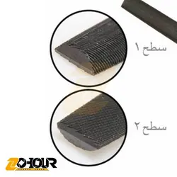سوهان مهندسی نیمگرد سایز 150 میلی متر ایران پتک مدل Iran Potk PB 40151