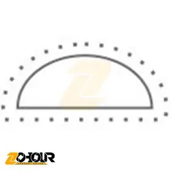 سوهان مهندسی نیمگرد سایز 150 میلی متر ایران پتک مدل Iran Potk PB 40151