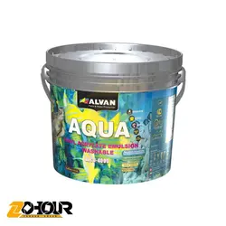 پوشرنگ تمام پلاستیک مات حجم 2.5 گالن الوان ALVAN ALCO-4009