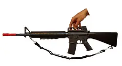 تفنگ اسباب بازی مدل گلدن گان کد M16DA
