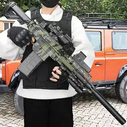 تفنگ اسباب بازی تیر ابری مدل CHAIN GUN کد 760