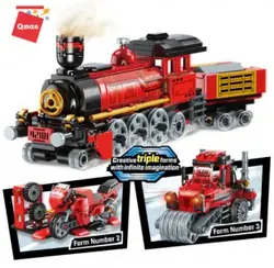 لگو قطار 3 مدل برند Qman کد 42101