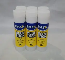 چسب ماتیکی بیسیک مدل 36 گرمی بسته 6 عددی