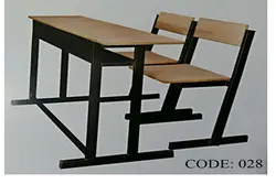 نیمکت صندلی جدا دبستانی کد 028