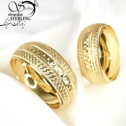 تک پوش طلاروس طرح طلا مدل مربعی کد145