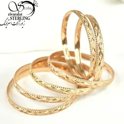 خرید و قیمت النگو طرح طلا مدل لوزی کد126 - خرید النگو طرح طلا مدل لوزی کد126 در فروشگاه زیورآلات استرلینگ