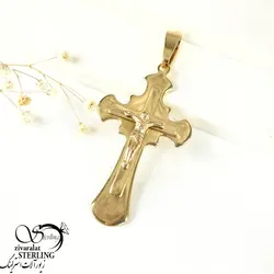 گردنبند مردانه صلیب برند استیل