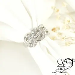 انگشتر طرح جواهر طرح مهشید نگین اتمی