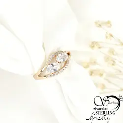 انگشتر طرح طلا مدل برگ برند ژوپینگ