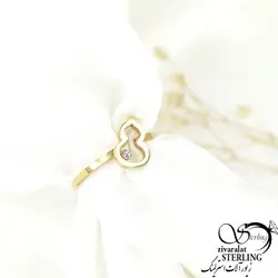 انگشتر برند استیل نگین دار