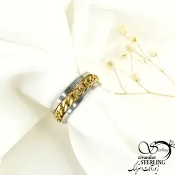 انگشتر استیل کارتیه متحرک