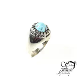 انگشتر نقره سنگ فیروزه نیشابور