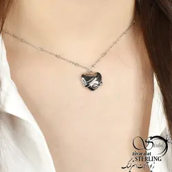 گردنبند آغوش سفید برند استیل