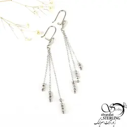 گوشواره آویز البرنادو نقره ایتالیا