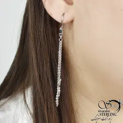 گوشواره آویز البرنادو نقره ایتالیا